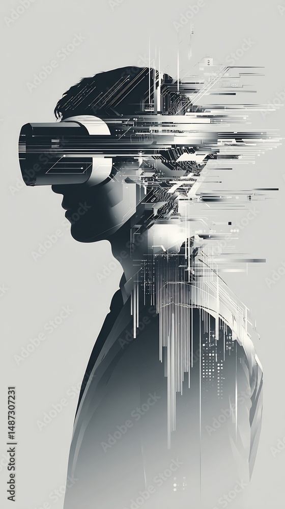 Poster augmented reality interface: immersive virtual experience with digital distortion
