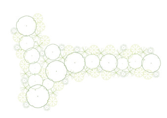 tree top view plant landscape architecture nature garden aerial vector. trees branch isolate collection illustration environment green botany urban bush park. tree architecture conifer decorative.