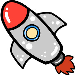 우주 로켓 발사 일러스트