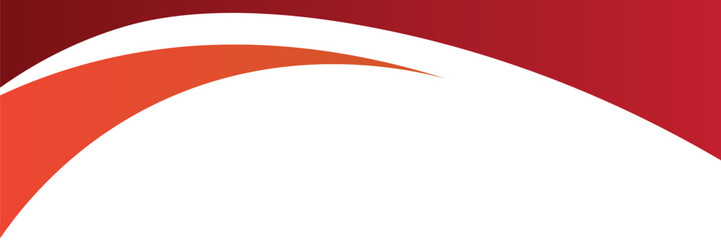 Wavy abstract business banner in red and orange color. - Vector.