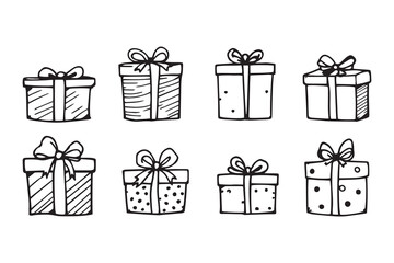  Gift line art 