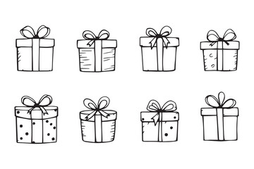  Gift line art 
