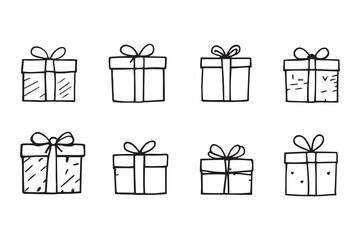  Gift line art 