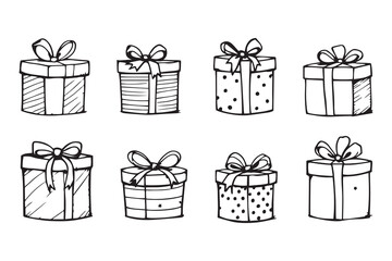  Gift line art 