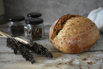 Freshly baked homemade bread