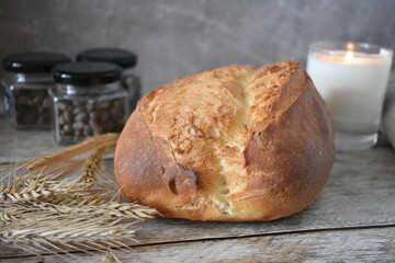 Freshly baked homemade bread