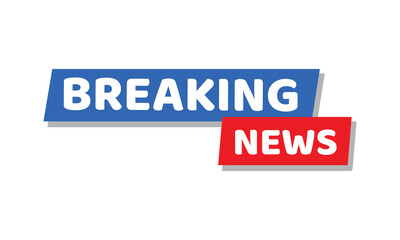 Breaking news headline icon, vector illustration . EPS 20 .