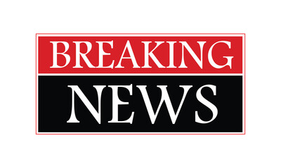 Breaking news headline icon, vector illustration . EPS 20 .