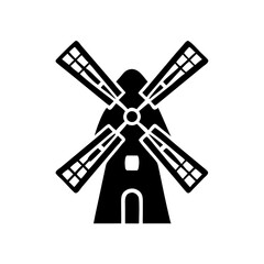 Black Wind Energy Silhouette icons