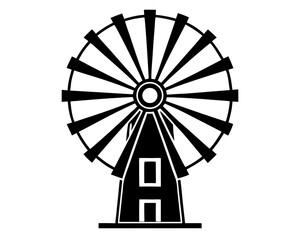 Black Wind Energy Silhouette icons