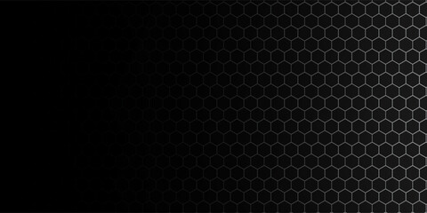 abstract hexagonal pattern dark backdrop for cyber connection vector illustration eps10