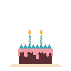 Birthday Cake with Candle