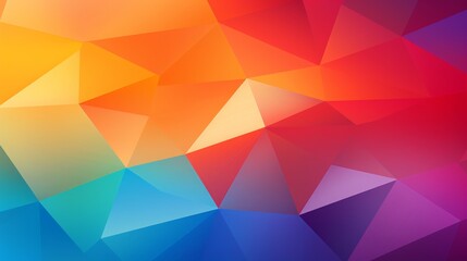 Obraz premium Vibrant Abstract Geometric Shapes with Smooth Gradient Colors, Modern Design Elements, and Dynamic Composition