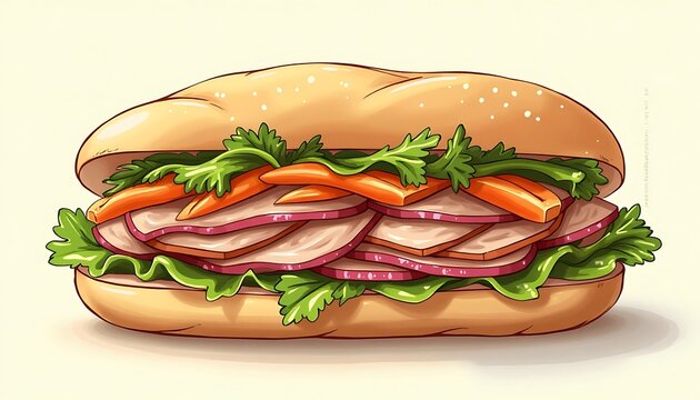 Chicken Salad Sandwich clip art preview