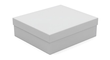 Blank white gift box packaging