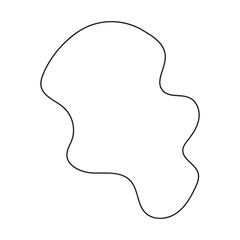 abstract blobs outline for background