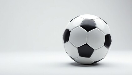 Studio shot of pristine white football on white , equipment, sports