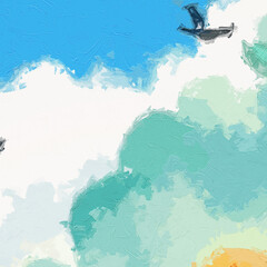 Various oil paintings, flowers, cats, dogs, village houses, landscapes, forests, swallows, chrysanthemums, rabbits, birds