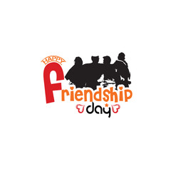 Friendship Day beautiful card background Design template