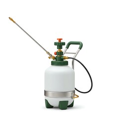 Fototapeta premium Garden pressure sprayer isolated on white background for weed control