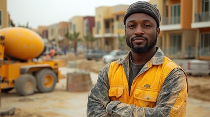 Portrait of a Confident Construction Worker