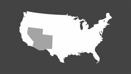 Fototapeta premium Monochrome USA Map with Soft Gradient Borders 