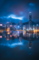 Hong Kong Skyline at Night