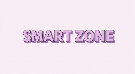 Smart Zone Title Text With Bold Outline and Shadow Effect Overlay