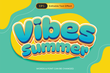 Vibes Summer Text Effect