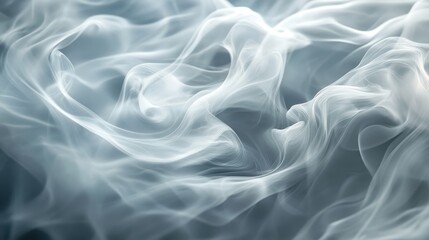 Obraz premium Abstract Gray and White Fabric Texture Background. Draped Soft Flowing Waves, Elegant and Delicate Sheer Gauze Material