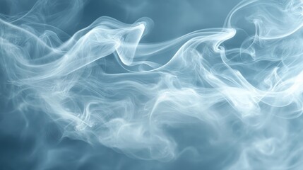 Fototapeta premium Abstract Swirling Blue and White Smoke Texture Background