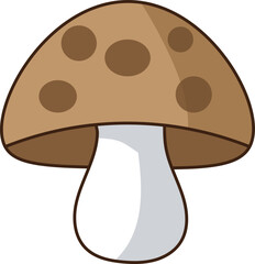 mushroom, illustration, clipart, for backgrounds designers
