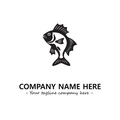 Fototapeta premium Fish silhouette logo company design vector illustration