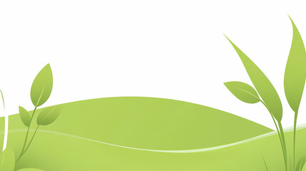 Simple Green Landscape Illustration