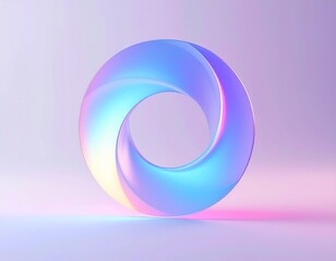 Obraz premium 透明感のある虹色のガラスの背景