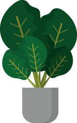 Plant illustration, clipart, for background designers