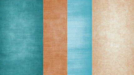 Fototapeta premium Textured backgrounds in turquoise, orange, beige, and cream colors, perfect for design projects, presentations, and creative artwork. Abstract digital wallpaper.