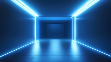Futuristic Neon Corridor