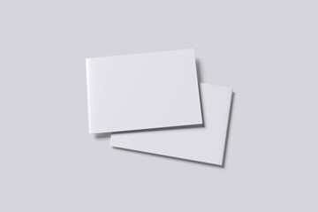 A4 Landscape Brochure with grey background for mockup template