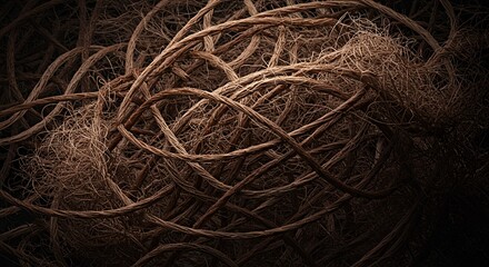 Tangled Vines and Twigs Abstract