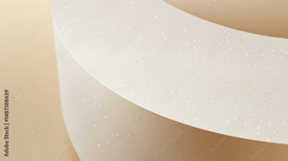 Poster close-up view of overlapping textured white circles.