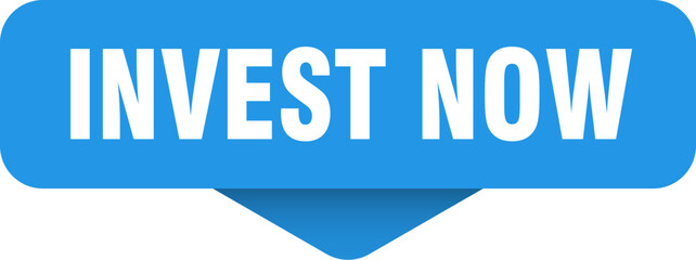 invest now sticker. invest now sign on transparent background