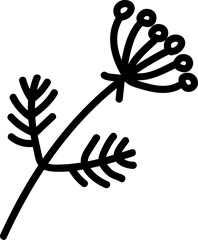 Botanical Line Art Branch