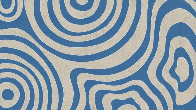 A playful abstract doodle animation featuring hand-drawn sketch lines, twisted curves, and a random pattern style.