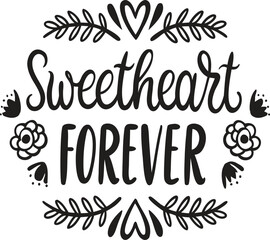 Sweetheart Forever (Botanical Wreath)