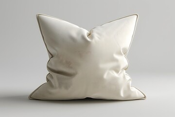 Soft throw pillow on white background high resolution picture