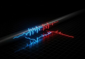 Neon Heartbeat Cable Integrity Monitoring System, visualizes fault detection in real-time.
