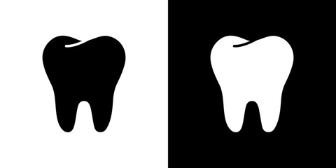 Teeth icon in solid flat trendy design style.