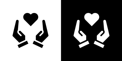 Selfcare icon in solid flat trendy design style.