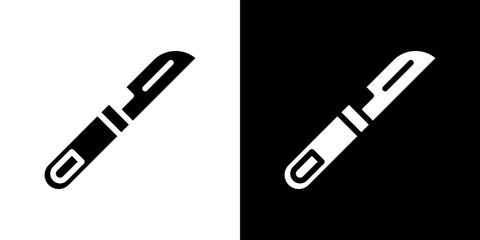 Scalpel icon in solid flat trendy design style.